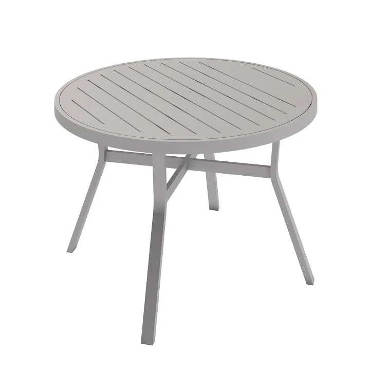 AZORRA Dining Table Round with Slat Top