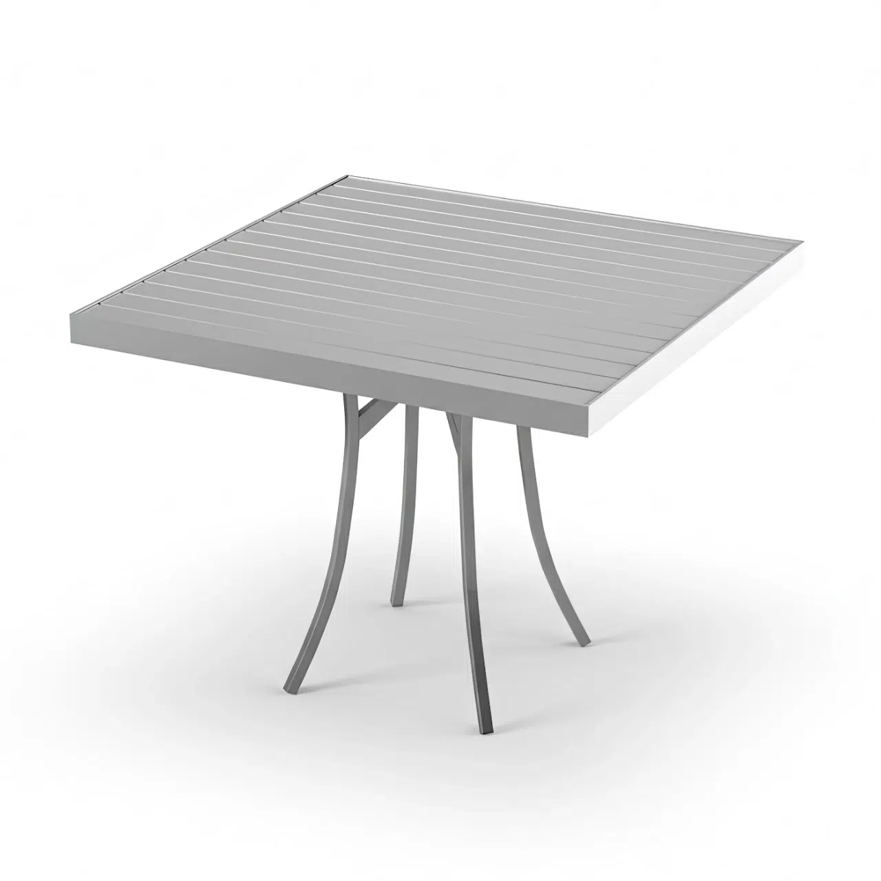 Aquora Dining Table Square with Slatted Top