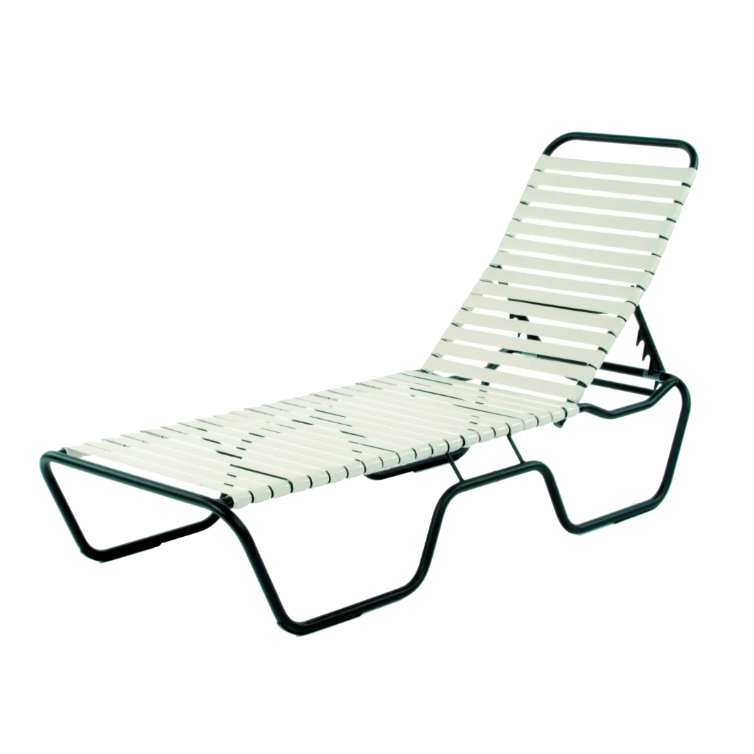 OCEAN MIST - Armless Chaise Lounge - Vinyl Strap